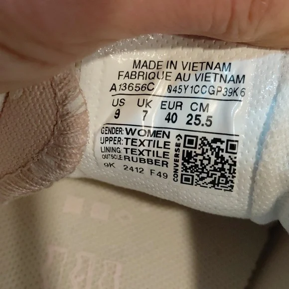 Converse Women's Polka Dot Sneakers - Pink - Picture 5 of 8